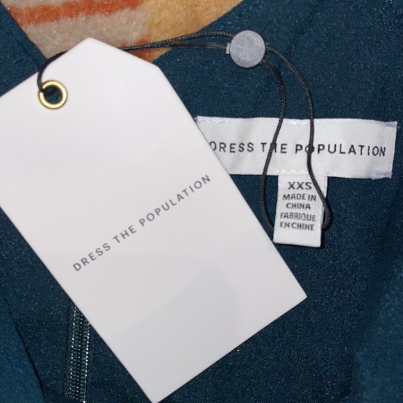 Dress the Population Gracelyn Gown in Pine SZ XXS NWT - Picture 5 of 5